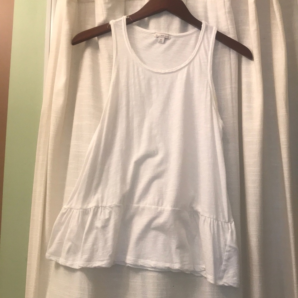 GAP white peplum tank